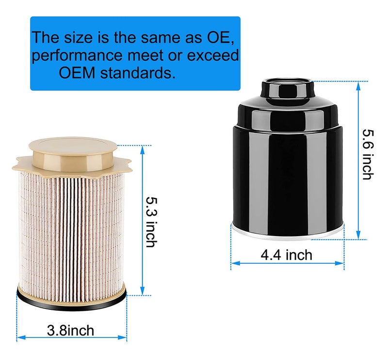 KAKO 6.7 Cummins Fuel Filter Water Separator for 2013-2018 Dodge Ram 2500 3500 4500 5500 6.7L Cummins Diesel Engines, Replace 68197867AA 68157291AA - Image 2